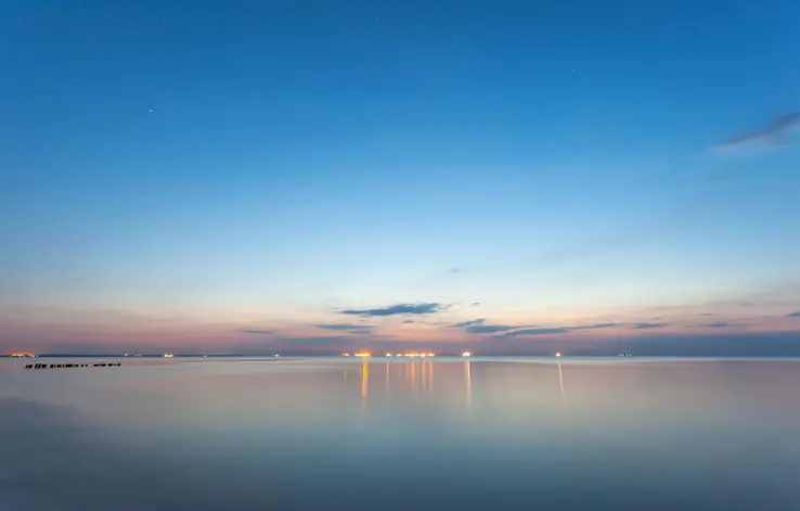 laut beku halus long exposure